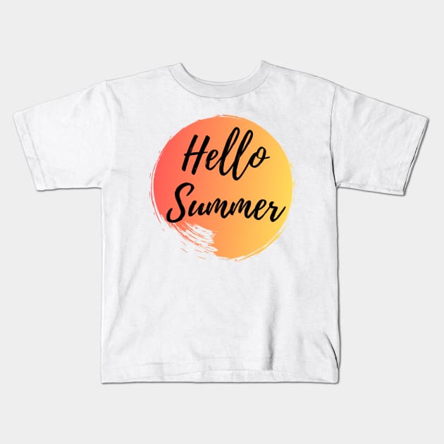 Hello summer Kids T-Shirt by Studio seven 7